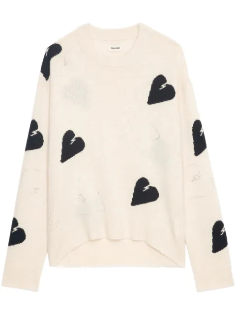 Zadig&Voltaire Markus Diamanté sweater White KWSW02
