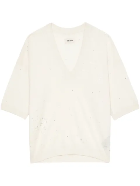 Zadig&Voltaire Wully top Neutrals KWSW02775