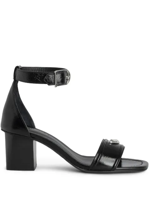 Zadig&Voltaire 63mm Caprese Wings sandals Black SWCT02004