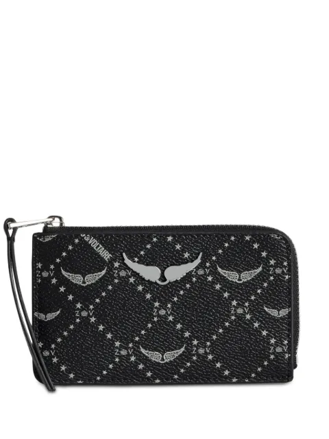 Zadig&Voltaire ZV Monogram card holder Black LWSG03642