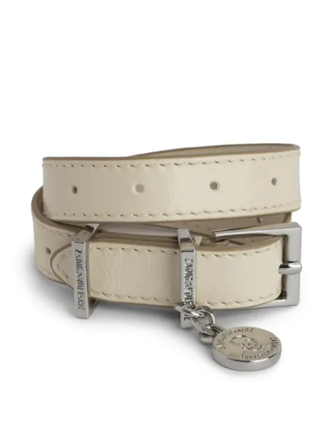 Zadig&Voltaire Sunny double leather bracelet Neutrals OWJW01753