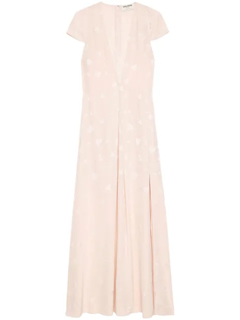 Zadig&Voltaire Ravir silk maxi dress Neutrals WWDR02414