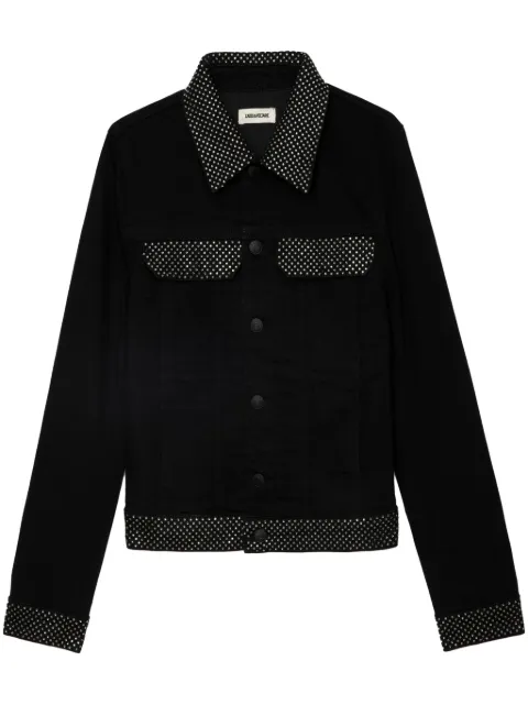 Zadig&Voltaire Kioky denim jacket Black WWOW01674