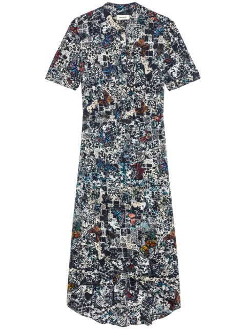 Zadig&Voltaire Rimaz maxi dress Blue WWDR02514