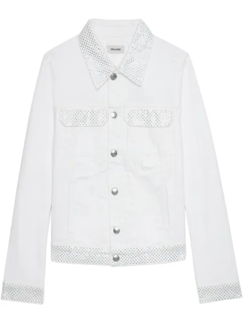 Zadig&Voltaire Kioky denim jacket White WWOW01678