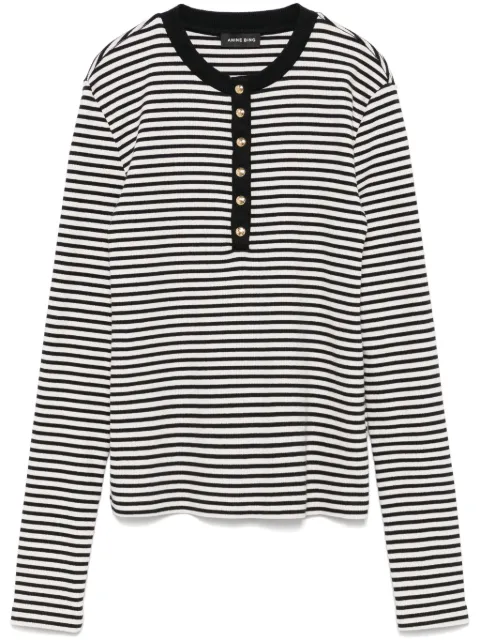 ANINE BING Alessia T-shirt Black A0810314MTL2