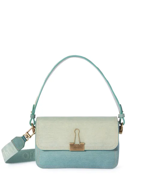 Off-White medium Soft Binder shoulder bag Blue OWNN181S25LEA0014084