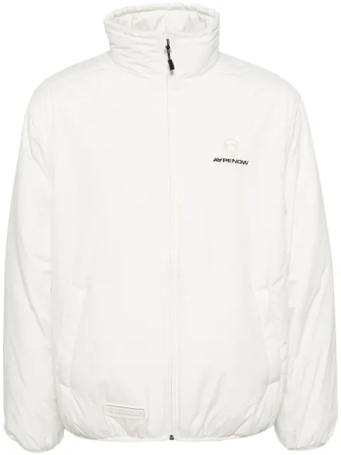 AAPE BY *A BATHING APE® Moonface logo-patch jacket Neutrals AJK7658XXN