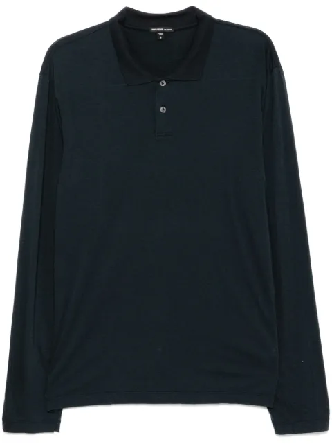 James Perse luxe Lotus polo shirt Blue MELJ3347