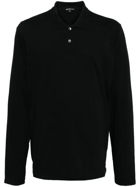 James Perse Lotus polo-shirt Black MELJ3347
