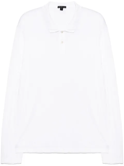 James Perse luxe Lotus polo shirt White MELJ3347