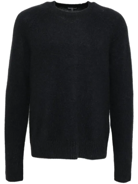 James Perse lightweight textured cashmere crew Black MLTC3705