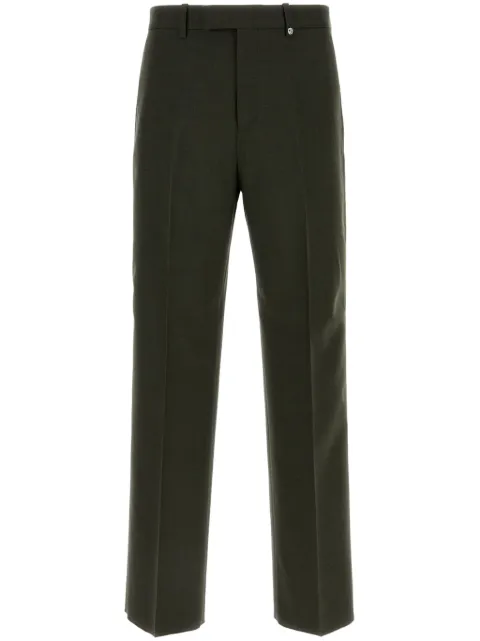Burberry wool tailored trousers Green 8096982