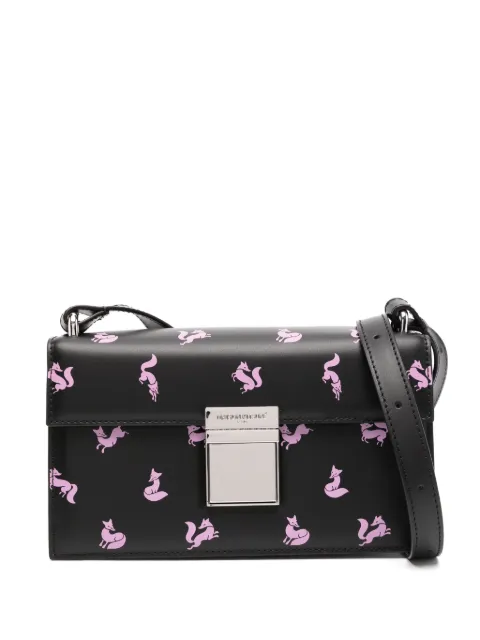 Maison Kitsuné Preppy shoulder bag Black LW05145LR00040010