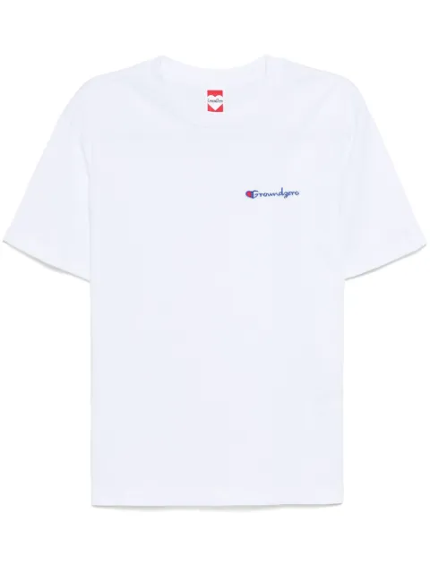 Ground Zero logo print cotton t-shirt White GZOTEAM007420