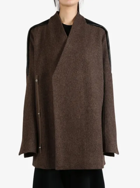 Rick Owens double-breasted jacket Brown RO02D3951ABKLOO
