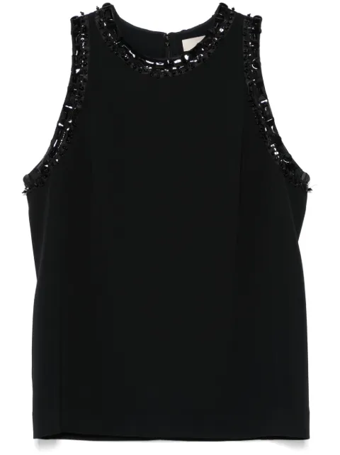 Elie Saab embroidered cady top Black TO089EF24CD007