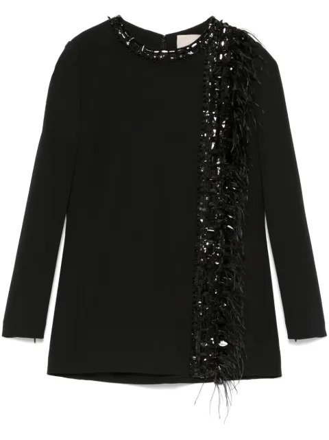 Elie Saab embroidered cady blouse Black TO088EF24CD007