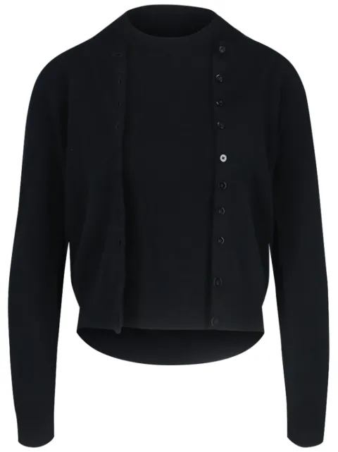 Canessa cashmere cardigan and top set Black NWKZ001FK0001