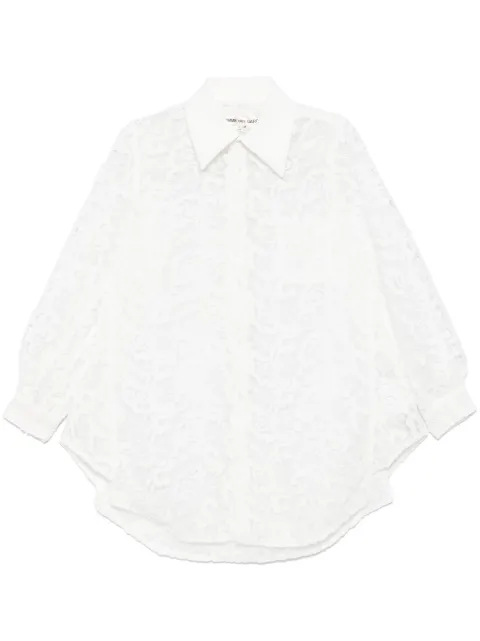 Comme Des Garçons guipure-lace shirt White GNB017