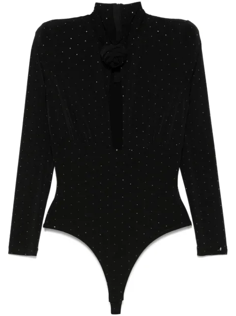 NISSA embellished bodysuit Black BODYS15450BLACK