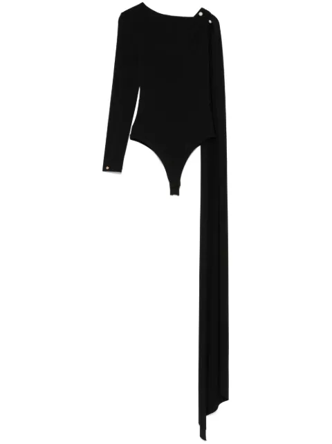 NISSA pearl-detail bodysuit Black BODYS15430BLACK