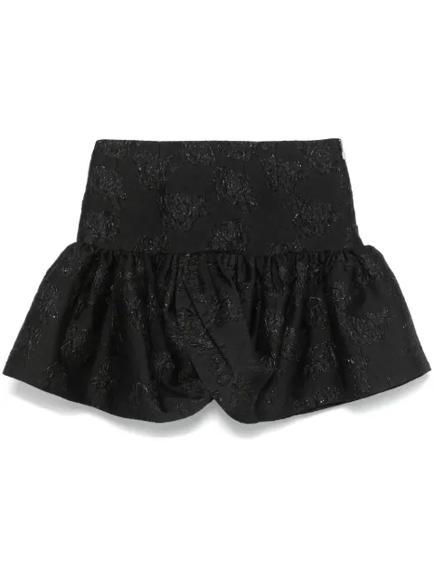 ROTATE BIRGER CHRISTENSEN jacquard mini skirt Black 113602