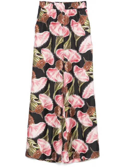 P.A.R.O.S.H. floral-print trousers Black D232286SUBURB