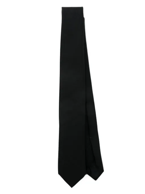 Lardini pointed-tip tie Black EQCRC6CN4059