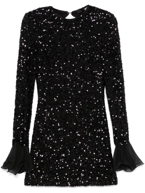 ROTATE BIRGER CHRISTENSEN sequinned mini dress Black 114048100