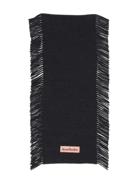 Acne Studios mélange scarf Black CA0368