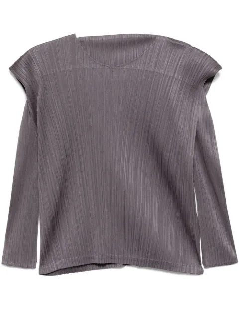 Pleats Please Issey Miyake Monthly Colors September blouse Purple PP48JK131