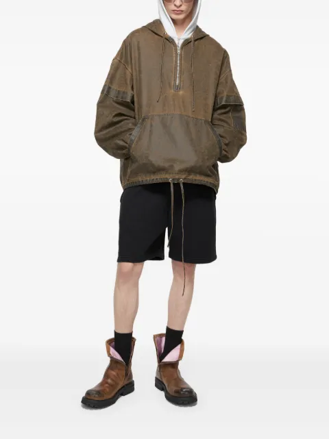 Acne Studios fleece track shorts Black CE0064