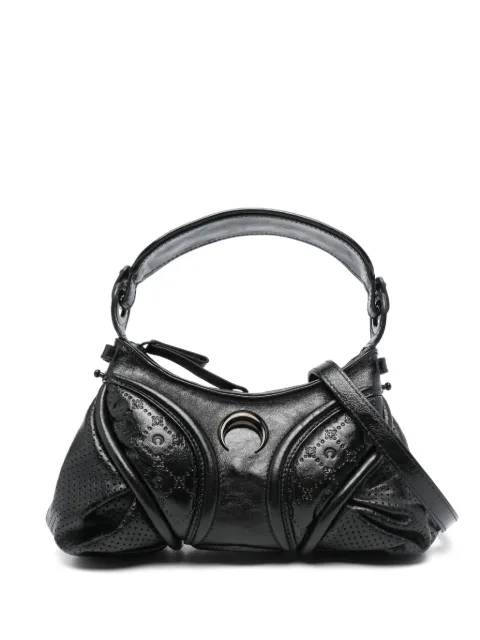 Marine Serre mini Futura shoulder bag Black WBA006ACLEA0051