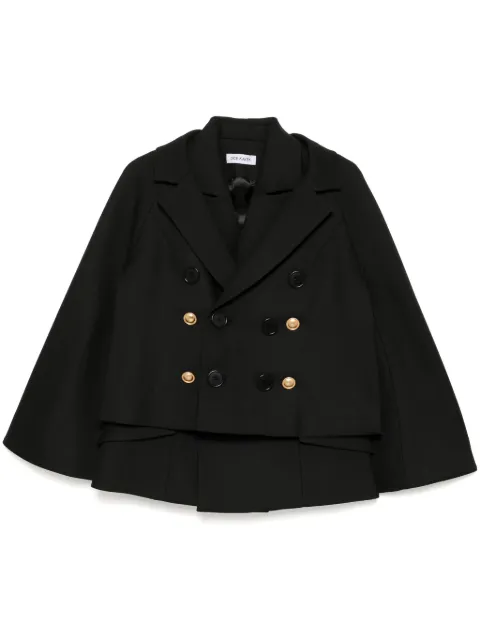 Dice Kayek double-layer blazer Black FW24V557