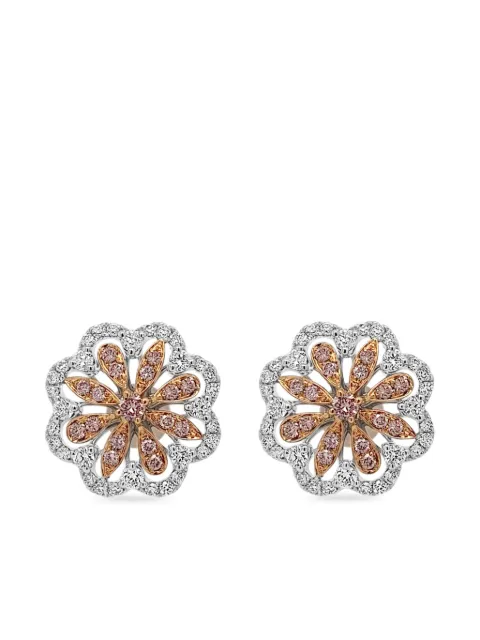 HYT Jewelry 18k white gold diamond earrings White E44HR