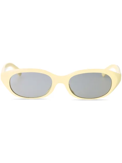 Burberry Eyewear oval-frame sunglasses Yellow 0BE4447D414587