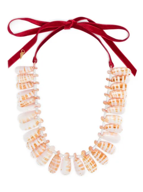 Forte Forte shell-pendant necklace Neutrals 13370MYJEWEL