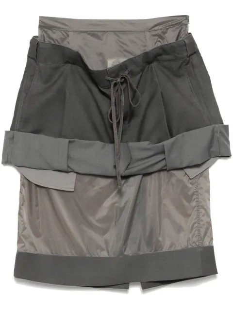 Maison Margiela layered midi skirt Grey S51ME0025
