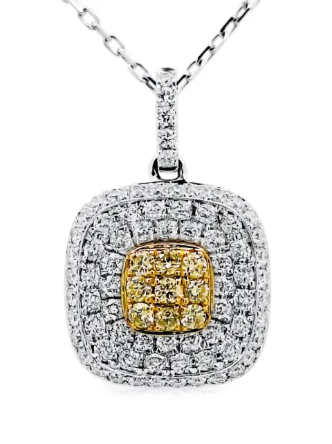 HYT Jewelry 18k white gold diamond necklace White P165HR