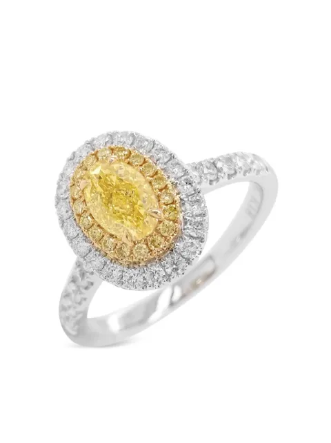 HYT Jewelry 18k white gold diamond ring White R159JH