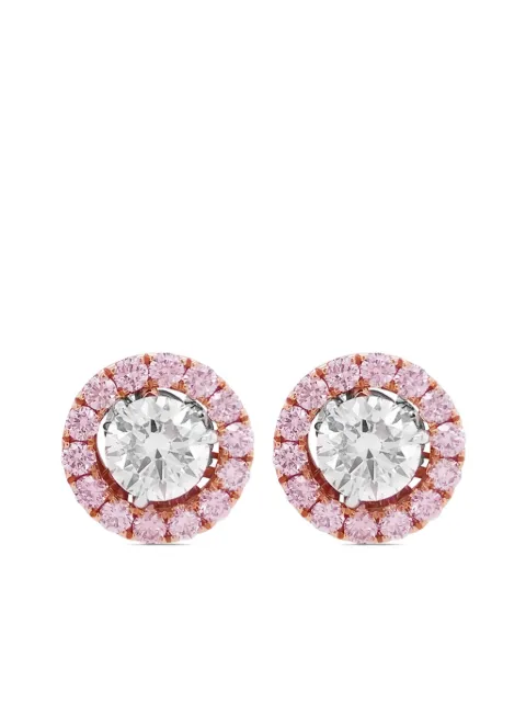 HYT Jewelry 18k white gold diamond earrings White E156HR