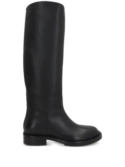 Santoni x 10 Corso Como leather boots Black WSAL71306BJ2TLGA