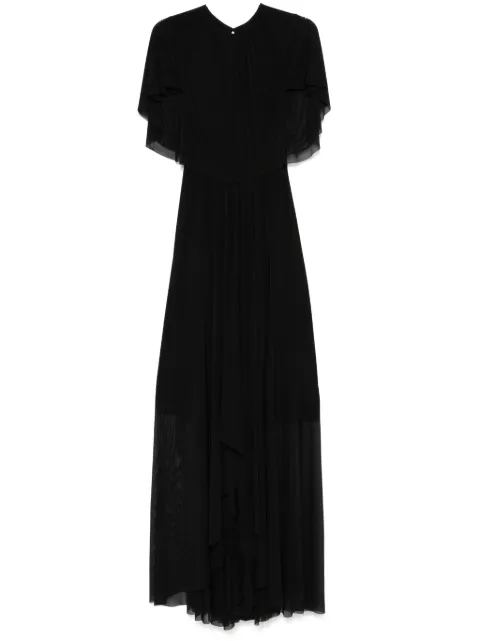 Talbot Runhof draped-detail gown Black OL067201KE15999