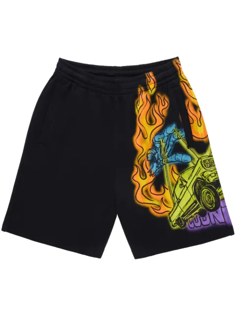 COUNTY OF MILAN County Flame shorts Black CMCI012S25FLE0031025