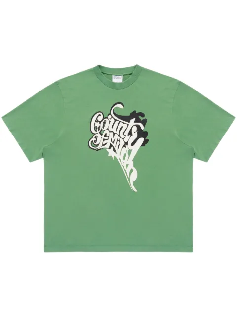 COUNTY OF MILAN County Melted T-shirt Green CMAA05AS25JER005526F