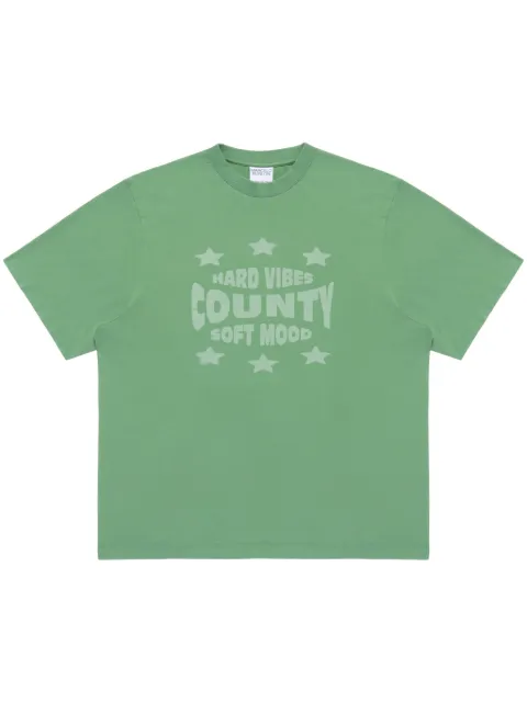 COUNTY OF MILAN Hard Vibes T-shirt Green CMAA05AS25JER0065250