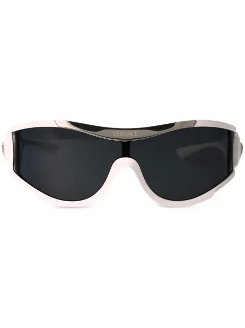 Versace Eyewear 0VE4475 shield-frame sunglasses White 0VE447531487
