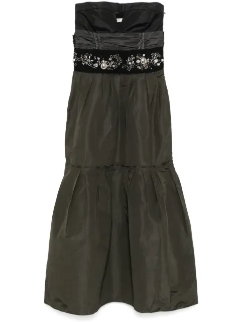 Prada Pre-Owned 2006 bead-embellishment dress Black CSAN8224R
