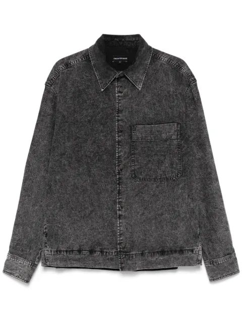 Emporio Armani denim shirt jacket Black 6D1C9P1D6CZ